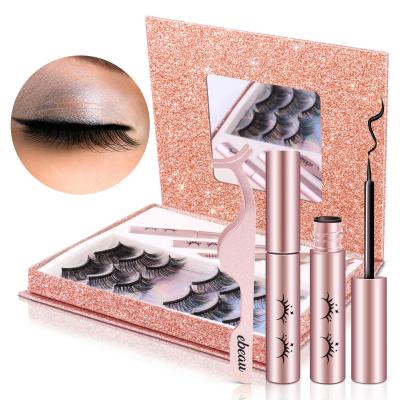 China Natural Long Eyelash Glue Pen And Lashes 3D Magnetic Eyelash Wholesaler Customized Boxes Magnet for sale