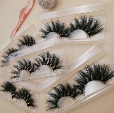 China wholesale Multi Layered 3D Mink Eyelash, 25mm Hand Made Mink Eyelashes, Free Sample 3d Custom Private Label 3D Mink Eyelashes for sale