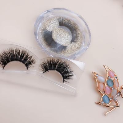 China Hongjun Mink Eyelashes Vendor 25mm Thick High Quality Dramatic Handmade Lashes 3D Real Mink Lashes Wholesale Fluffy And for sale