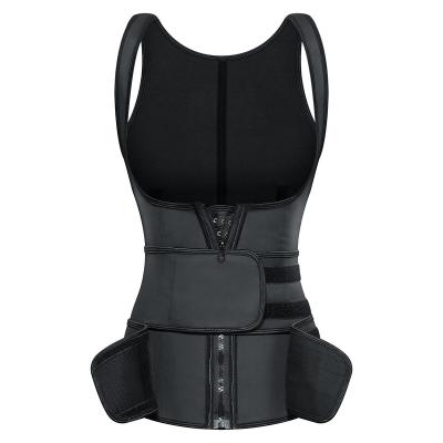 China Cincher Steel Body Shaper Waist Trainer Latex Underbust Corset Waist Trainer Weight Loss Slim Vest Antibacterial Beauty Women's Vest Corset for sale