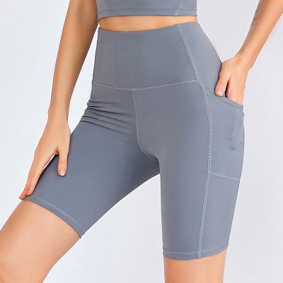 China Skin Friendly Private Label Cycling Breathable Wear 4 Way Stretch Quick Dry Moisture Wicking High Waisted Biker Shorts For Women for sale