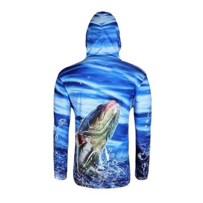 China New Antibacterial Fishing Vest Men Long Sleeve Quick Dry Shirts Outdoor Sports Fishing Clothing Hooded Jacket for sale