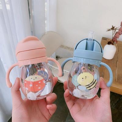 China 100% Eco-Friendly/Creative Cute Cartoon Baby Water Bottle Free Non-toxi Bpa Kids Feeding Sippy Cup Leak Proof Portable Water Bottle For Kids for sale