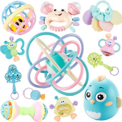 China Baby Hand Rattle Toy Old Baby Puzzle Early Education Musical Newborn Hold Can Bite Teether To Soothe Children for sale