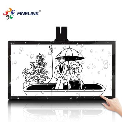 China Machine Automation 43 Inch G+G Wide Screen PCAP Projected Capacitive Touch Glass Overlay With USB Controller for sale