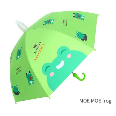 China Minimalist Cartoon Curved Handle Kindergarten Umbrella Kindergarten Umbrella Sunscreen Glue Black Children Sunny Umbrella for sale