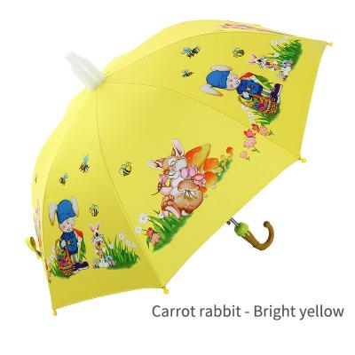 China Black Minimalist Semi-automatic Glue Umbrella Cartoon Sunny Children The Lovely And Rainy Umbrella Umbrella With Logo for sale