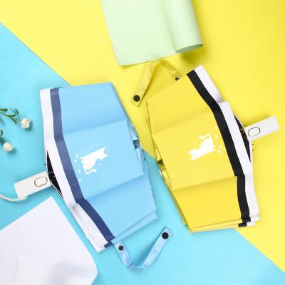 China New Glue Sunscreen Umbrella Cartoon Cat 3 Minimalist Black Folding Automatic Umbrella Sunny Customization Umbrella With Logo for sale