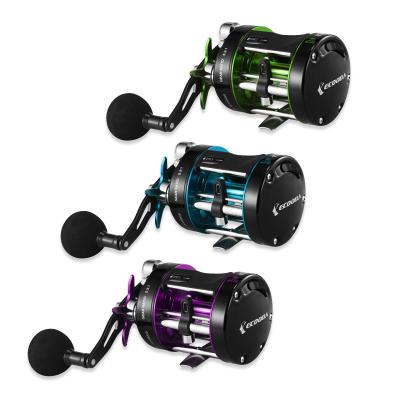 China ECOODA Thunder Series EBG 50 Catfish Fishing Reel Black 5.3:1 Round Fishing Reel 10kg Drag Power Baitcasting Reel EBG 50 for sale