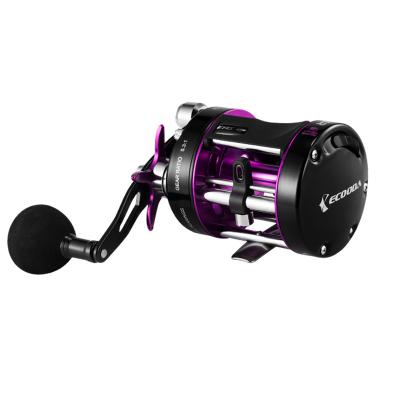 China Ecooda Brand Black Metal Thunder 5.3:1 Free Shipping Reel 10kg Drag Power Catfish Fishing Offshore Reel for sale