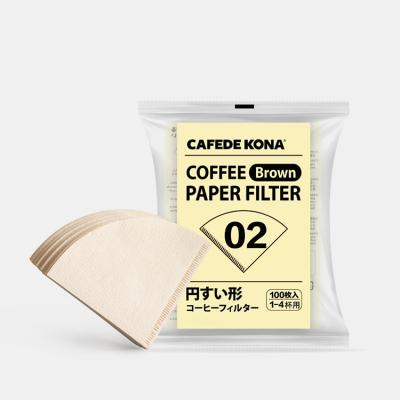 China CAFEDE KONA V02 Stocked Filter Paper Pour Over Drip Coffee Paper for sale