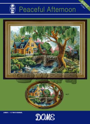 China Europe Sewing Open Embroidery Diy Counted Cross Stitch Kit Peaceful Afternoon for sale