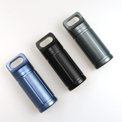 China Pill Packing mini outdoor Aluminum alloy Sealed Capsule Mini Waterproof More color custom Pill Case for sale