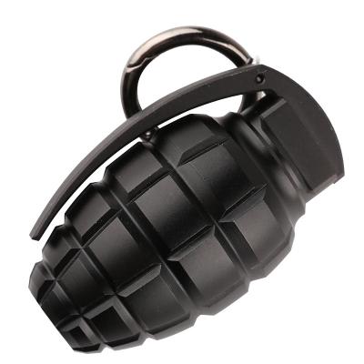 China Waterproof Dry Storage Containers Grenade Form Mini Portable Aluminum Metal Pill Box for sale