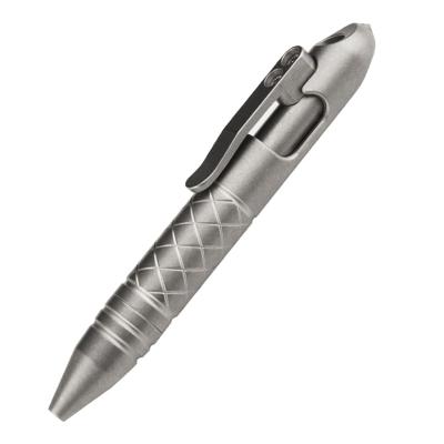 China Portable Titanium alloy tactical pen switch tungsten steel window breaking tool anti-wolf pen to carry for sale