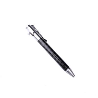 China Portable Stainless steel carbon fiber tactical pen broken window writing pen to carry with you for sale