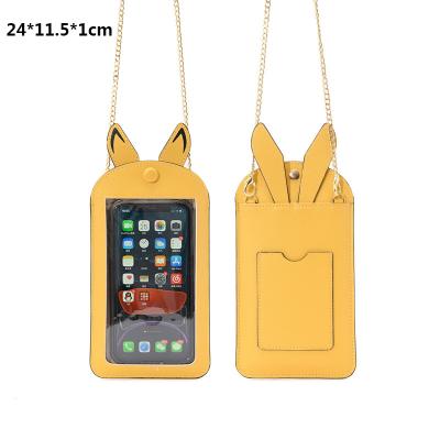 China Daily Used Leather Waterproof Cross - Body Cell Phone Shoulder Filter Mounts Phone Ear Wallet Women Cell Phone Bag for sale