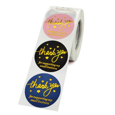 China Waterproof Made In China Exquisite Thank You Stickers Custom Printed Adhesive Packaging Label Sticker for sale