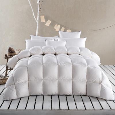 China Home Bedding King Down Double 100% Cotton Quilted Super Soft White Comforter for sale