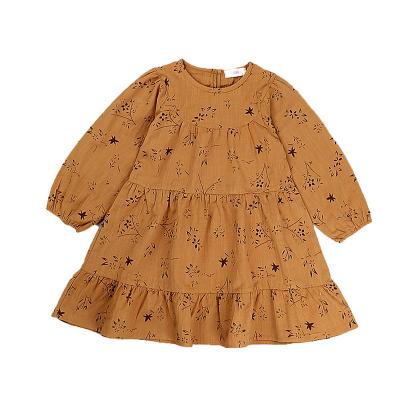 China Anti-wrinkle 2022 new spring and autumn children's girls long sleeved princess print dresses for sale