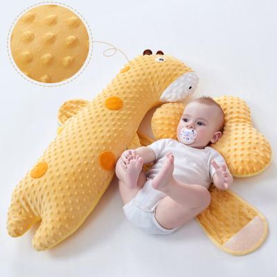 China Anti-Static Cute Animal Style Pearl Anti-Static Cotton Knitted 100% Cotton Baby Pillow for sale