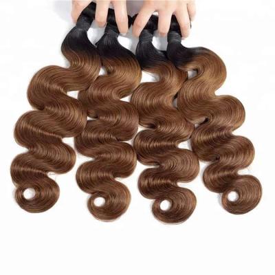 China Reliable Body Wave Factory Direct Supply Virgin Hair Extension Brown Body Wave Hair Wefts for sale