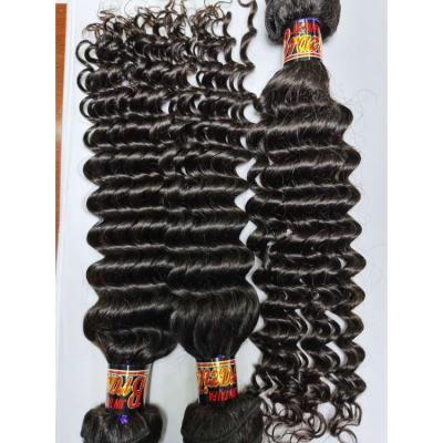 China Hot Selling Body Wave Black 100g Virgin Hair No Chemical Processing Deep Wave Hair Wig Hair for sale