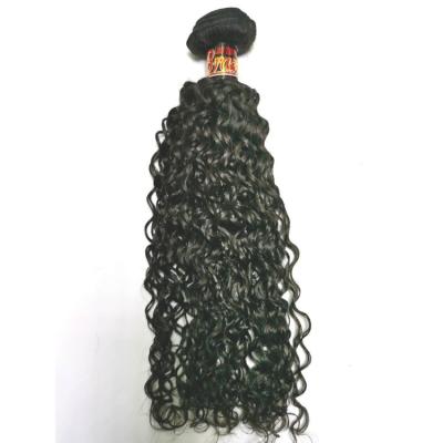 China Hot Selling Product 100g Black Water Wave No Chemical Treatment Suitable Dead All Colors Natural Water Wave Hair Bundles for sale