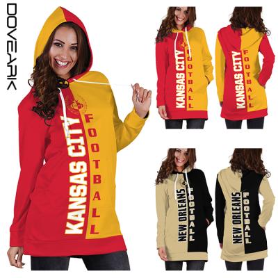 China Team Sport Wear Anti Shrink 3d Printed American Football Hoodie Dress for sale