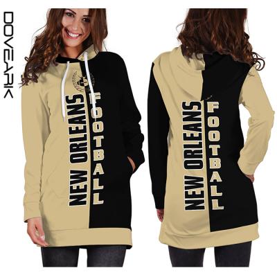 China 2019 Anti-Shrink New Arrive New Orleans Football Team Hoodie Dress for sale