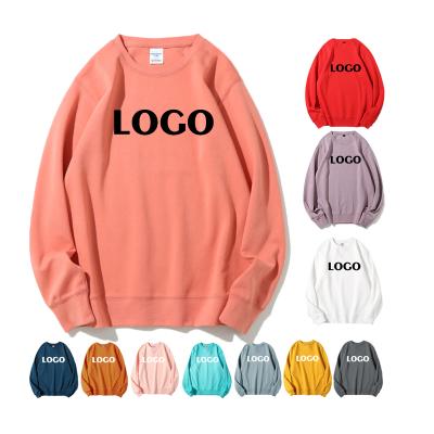 China Casual Loose Fit Pullover Women's Solid Color Hoodie Breathable Hoodies Clothes O-Neck Sweatshirt for sale