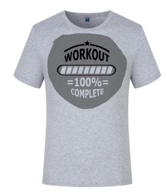 China 2021 QUICK DRY New Tech Sweat Activated Logo Workout 100% Custom Funny Motivational Mens Workout Short Sleeve T-Shirts for sale