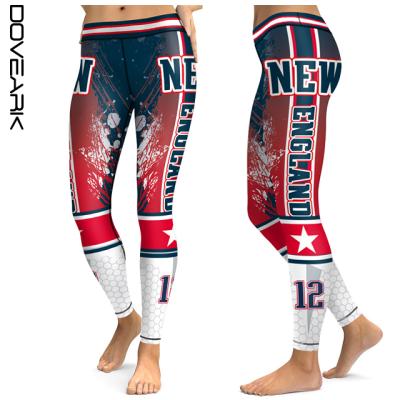 China College America Antibacterial Printed College Team Leggings for sale