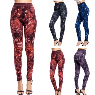 China New Breathable Arrive Print Tights Women Leggings Butt Elevator Leggings for sale