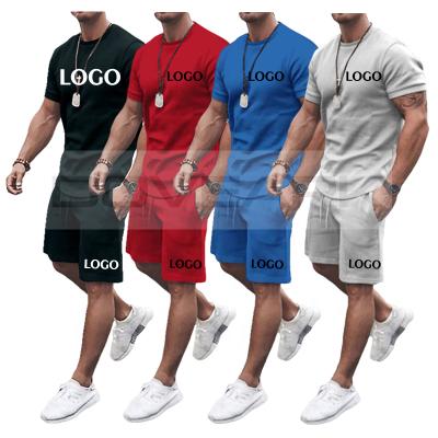 China Breathable Customize Men's Summer Sets Simple Summer T-shirt Suits With Logo Summer T-shirt Sleeveless Shorts For Men Best Selling for sale