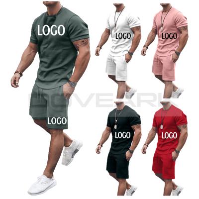 China Breathable Customize Men's Summer Sets Simple Summer T-shirt Suits With Logo Summer T-shirt Sleeveless Shorts For Men Best Selling for sale