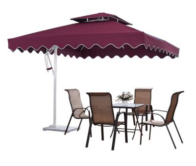 China Post Side Sunshade Folding Square Umbrella, Cheap Aluminum Outdoor Patio Umbrella for sale