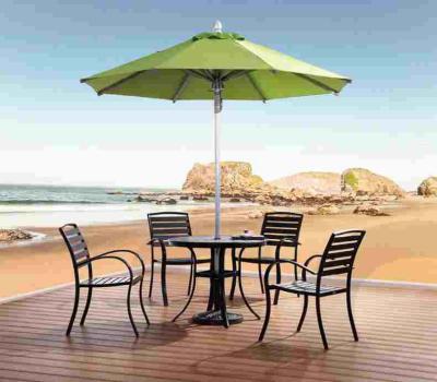 China Durable/Luxury/Waterproof/UV Resistant Outdoor Sun Shade Patio Beach Umbrella 2.7*2.7 3*3 Center Pole Aluminum Umbrella for sale