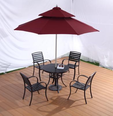 China Outdoor Furniture Manufacturer 2.7m Beach Sunshade Parasol Double Canopy Umbrella for sale