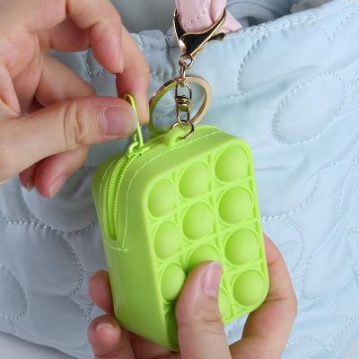 China Educational Food Grade Eco-friendly Material Silicone Bag Bubble Mini Bubble Busty Person Toy for sale