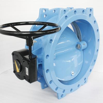 China Double Flanged Eccentric Butterfly Valve Two Offset Butterfly Valve Soft Sealing PN10/16 DN100-DN2000 DN100-DN3000 for sale