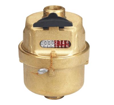 China Brass/ABS ISO4064 Blue Copper Brass Rotary Piston R160 Class C Volumetric Water Meter for sale