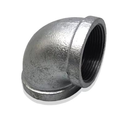 China Hot Dip Galvanized Gi Ductile Iron Pipe Fittings 90 Degree Strip Equal Elbow For Equal Fire Fighting/Reducing for sale