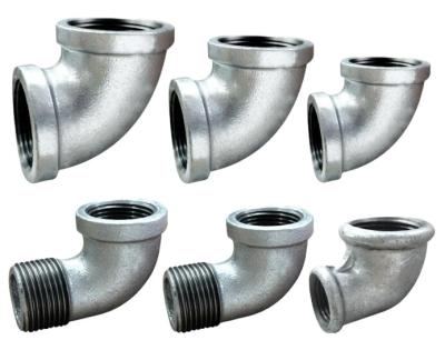 China Custom Black And Galvanized Ductile Ductile Pipe Fittings Ductile Iron Pipe Fittings 45 Degree Elbow for sale