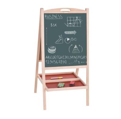 China New Double Sided Magnetic Writing Board Wooden Board White Drawing Board With Handle Blackboard10 for sale