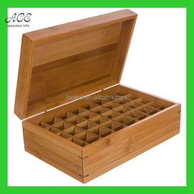 China Sustainable Bamboo Box Custom Bamboo Box High Quality Essential Oil Bamboo Box for sale