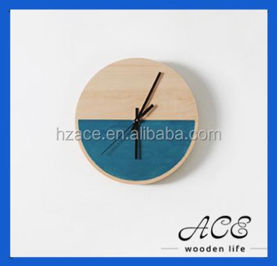 China MDF Customized Wooden Painting Clock For Home Decoration Laser Pattern CNC Design for sale