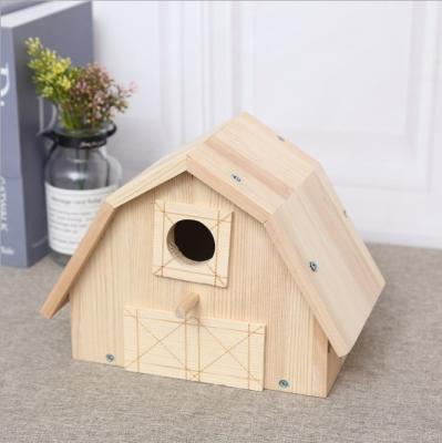 China Creative Bird Nest Of Windproof Wooden Nest Furnishings Bird for sale