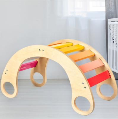 China Wooden frame of climbing from kindergarten to wooden children's house for sale