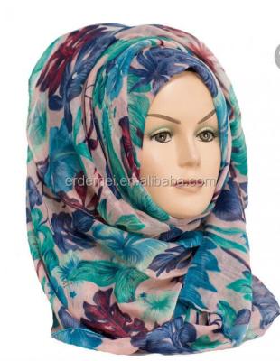 China Hot high quality half moon hijab shawl tudung pashmina decoration/gift/half moon for sale